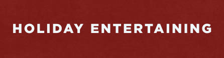 holiday entertaining