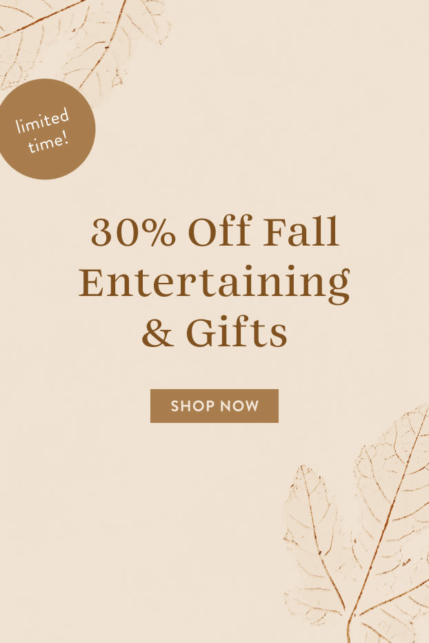 shop 30% off entertaining and gifts