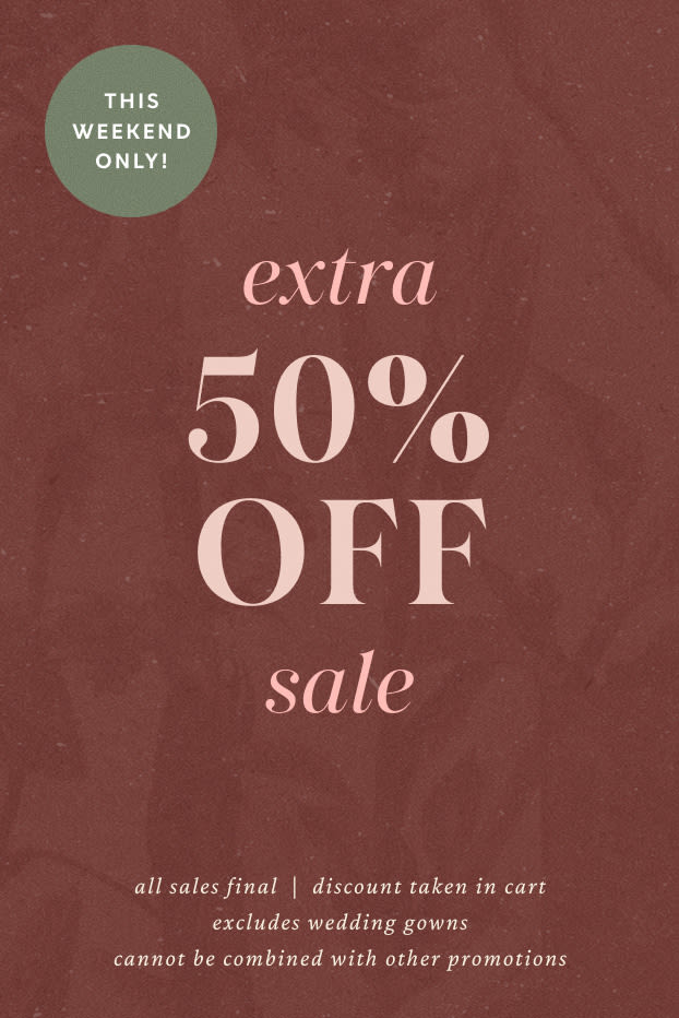 extra 50% off sale items