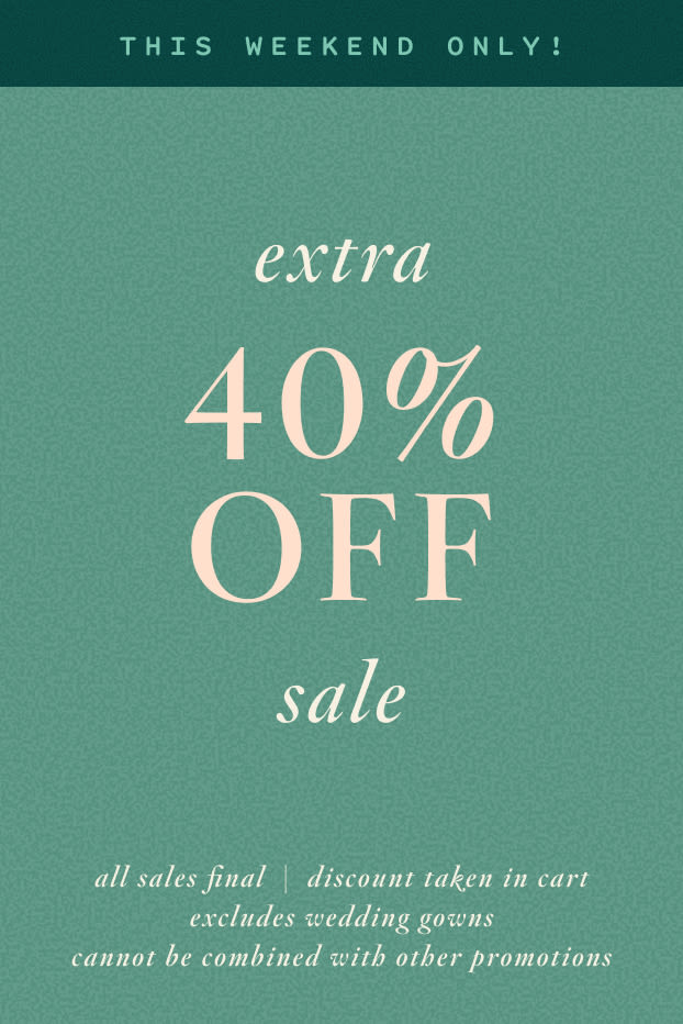 extra 40% off sale items
