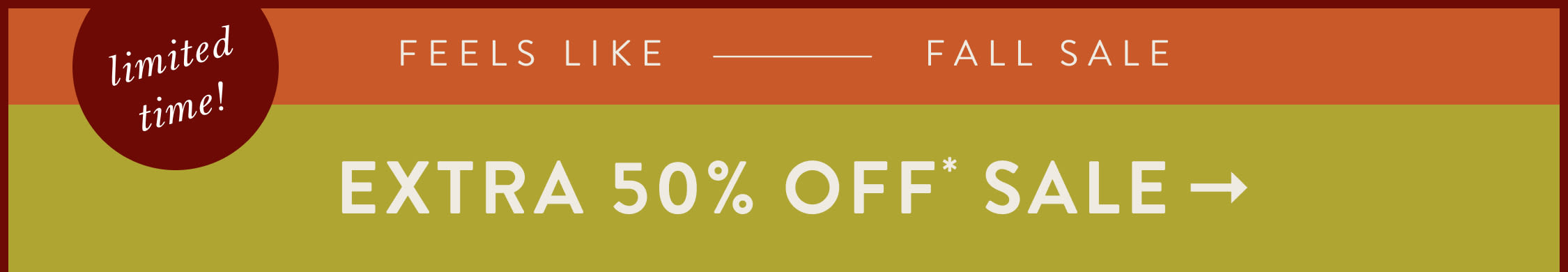 shop an extra 50% off sale items