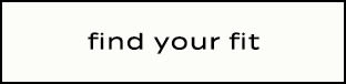 Text reading 'find your fit' in black lowercase letters on a white background