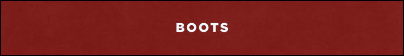 White text reading "BOOTS" centered on a dark red textured background banner