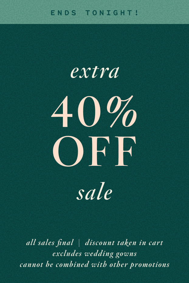 shop an extra 40% off sale