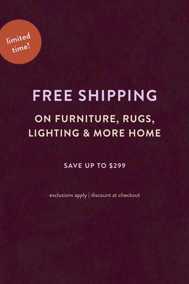 Free shipping on furniture and decor orders