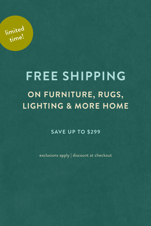Free shipping on furniture and decor orders