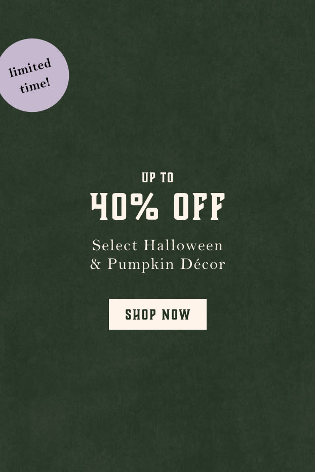 Shop up to 40% off select halloween decor