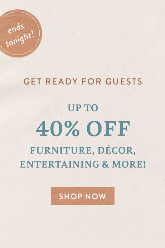 shop up to 40% off home items