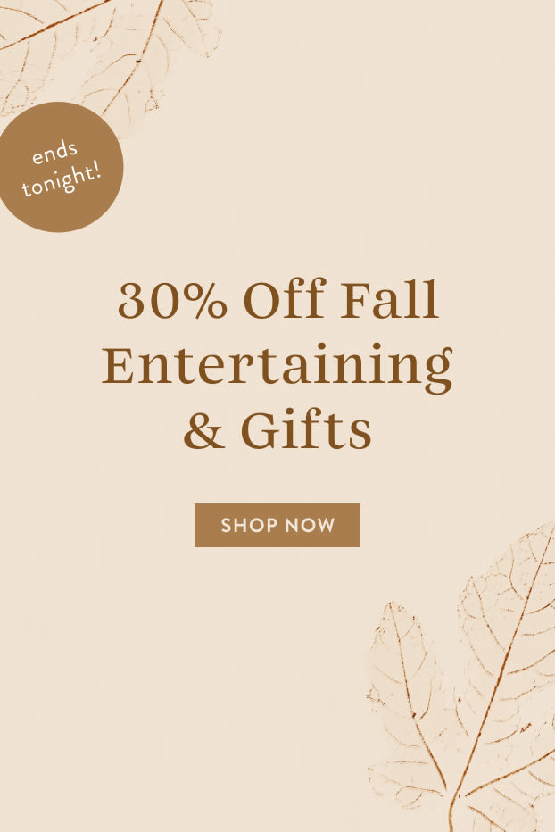 shop 30% off entertaining and gifts