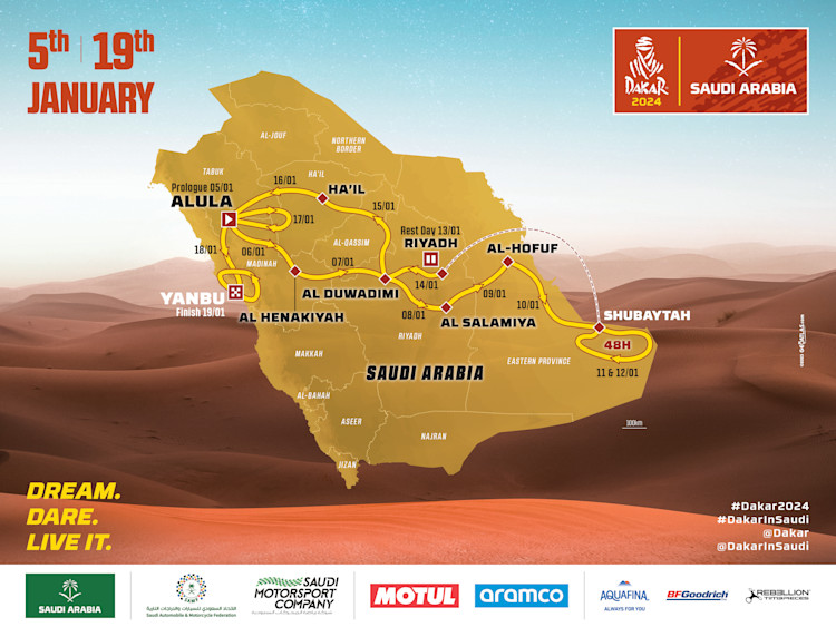 Dakar Route Map 2024 dakar-route-map-2024