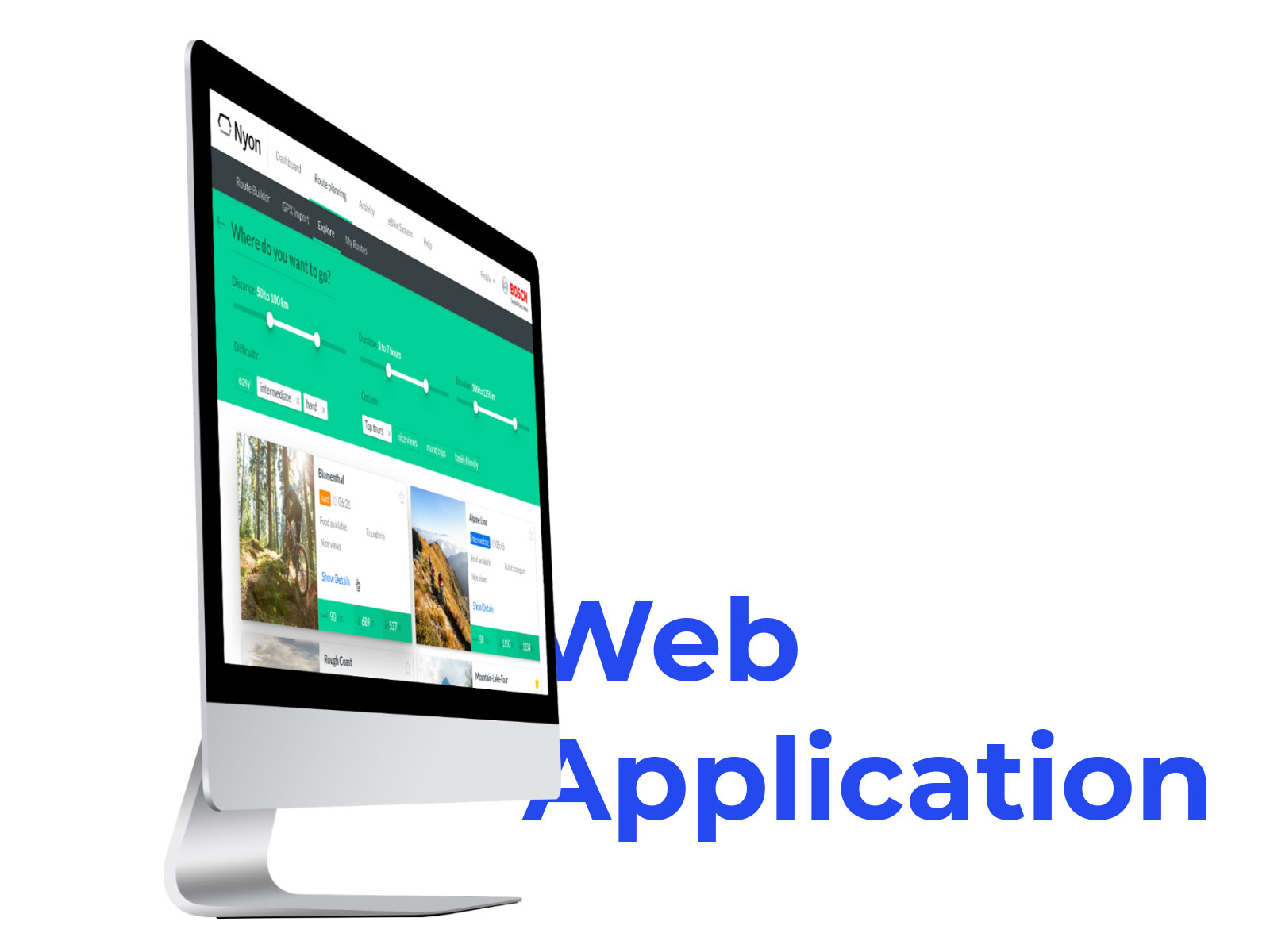 Bosch web app — route browser