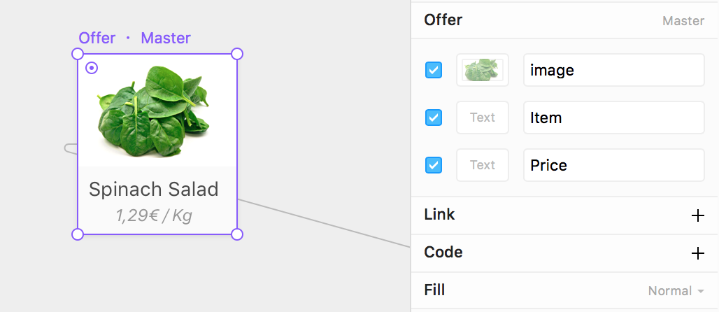 Individual component overwrites