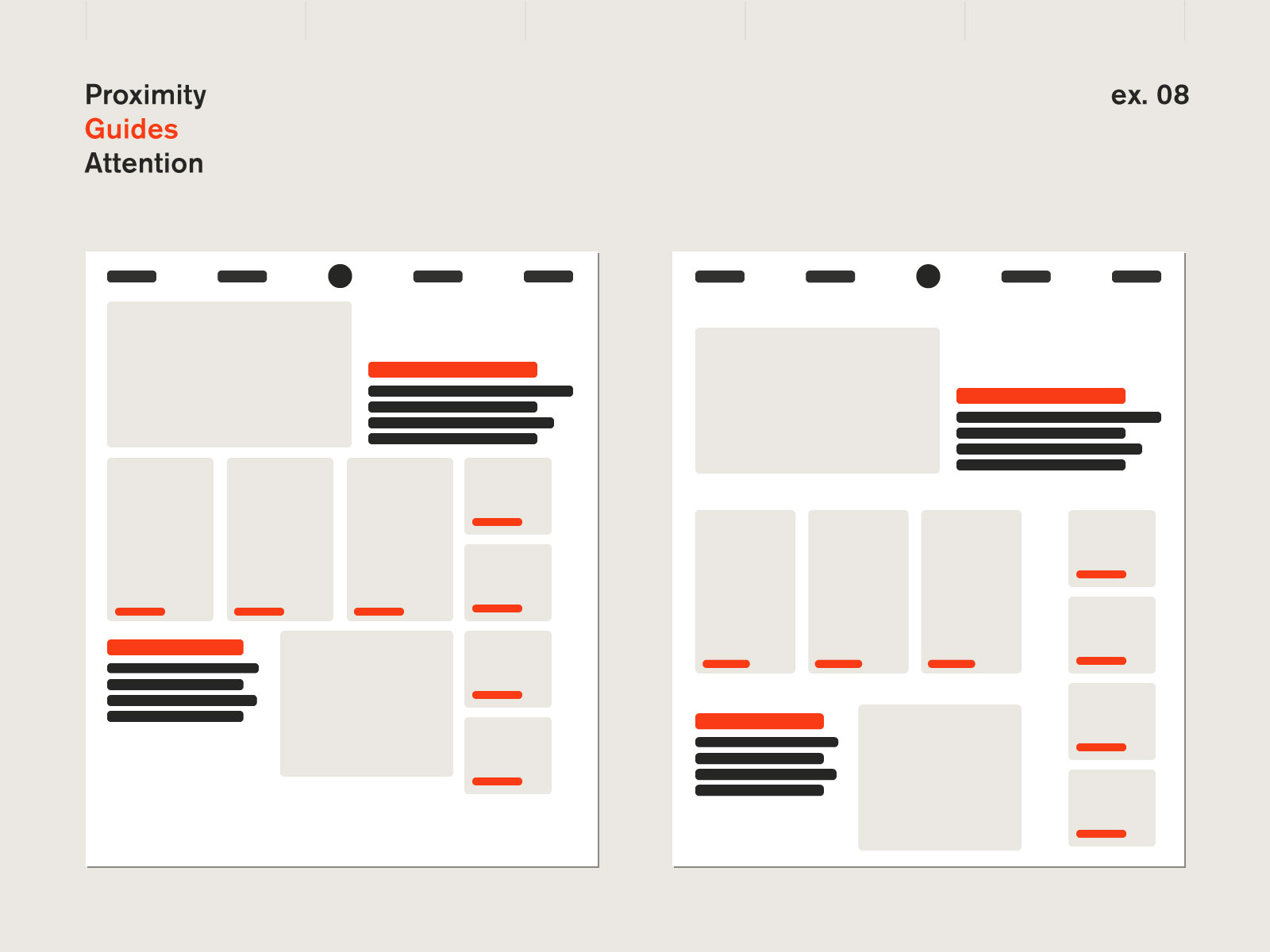 Proximity guides attention