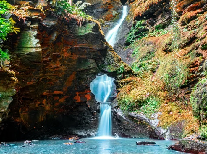 St Nectans Glen waterfall cornwall