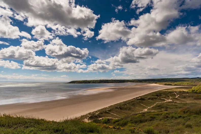 Oxwich Bay Beach, Gower Peninsula, Wales, UK