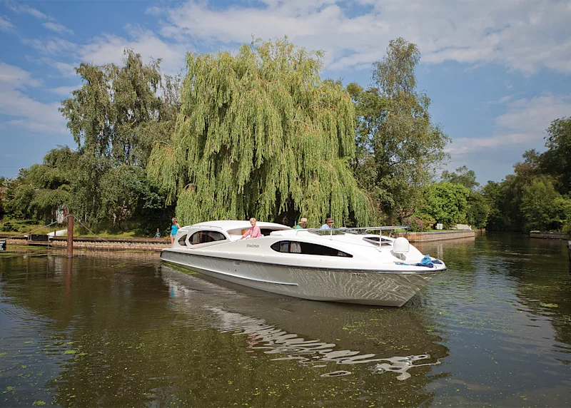Broadsman A, a modern cruiser by Richardsons Boating Holidays on the Norfolk Broads, England, UK