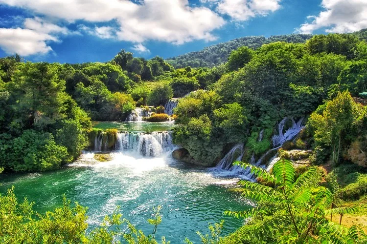 Krka Nationalpark ved Šibenik i Kroatien.