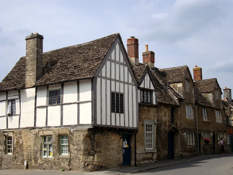 National Trust village of Lacock in Wiltshire, England, UK