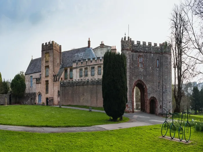 Panorama of Torre Abbey, Torquay, Devon,