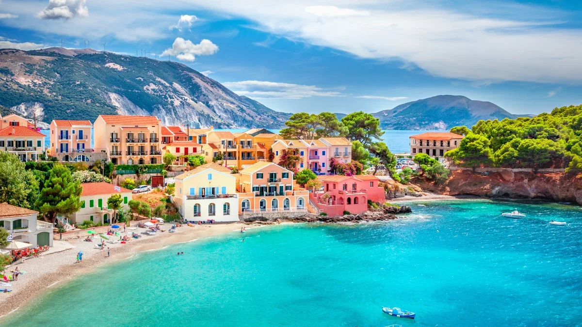 Assos village in Kefalonia, Greece