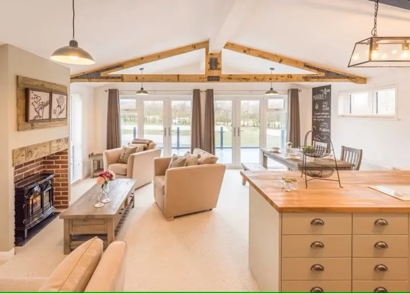 Hot tub lodge at Florence Springs Lakeside Lodges (FLOR) in St Florence, Tenby, South Wales, UK