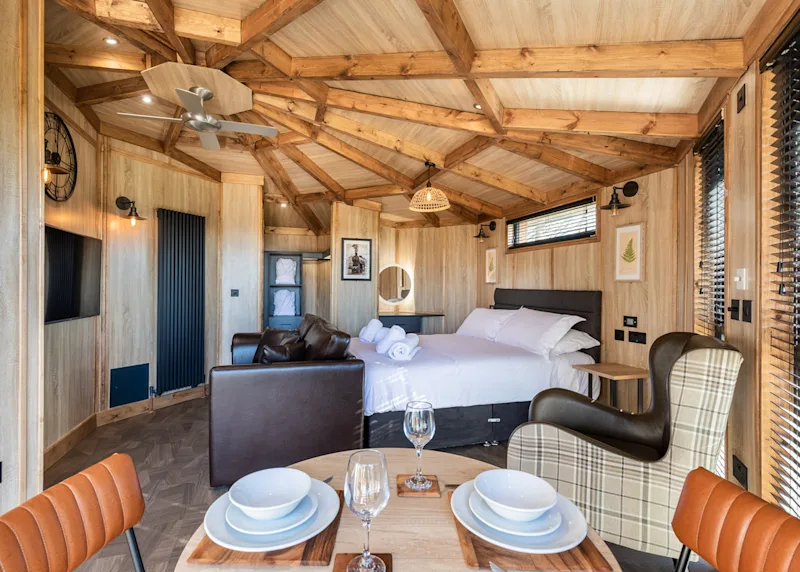 Treehouse at Rivendale Lodge Retreat (RIVN) in Ashbourne, Peak District, Derbyshire, England, UK