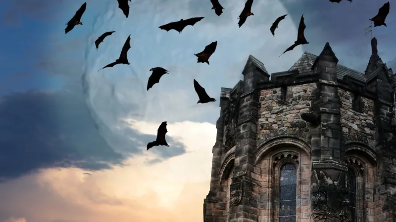 Mystery gothic castle Edinburgh
