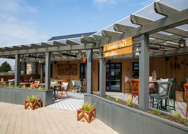Stargazy Bar & Grill at Tregoad Park (TRGO) in Looe, South Cornwall, England, UK