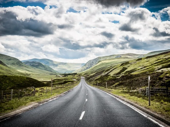 Road on the way to Pitlochry