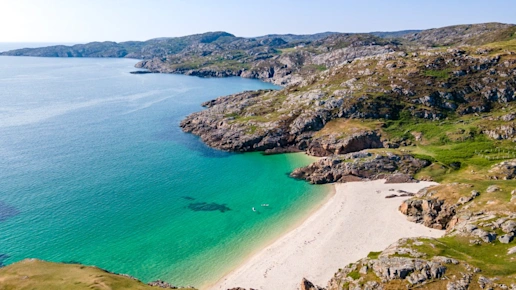 Achmelvich Bay, near Lochinver, Scottish Highlands, Scotland, UK