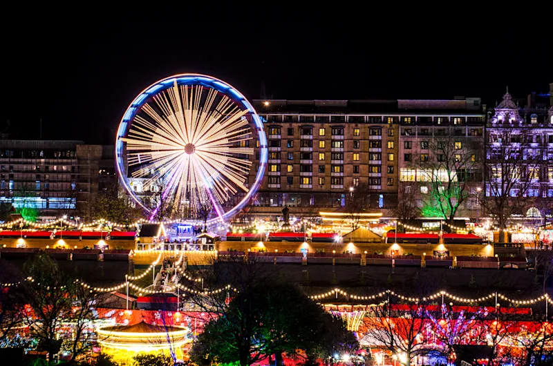 Edinburgh Christmas Market, Edinburgh, Scotland, UK