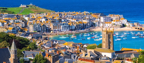 St Ives, a popular seaside town and port in Cornwall