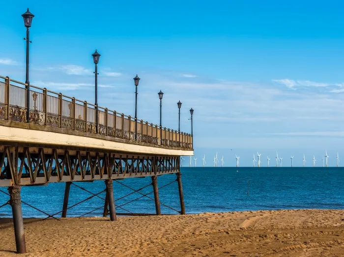 The Victorian pier at Skegness