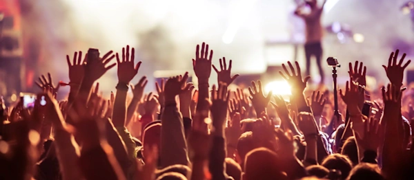 Crowd at concert - summer music festival