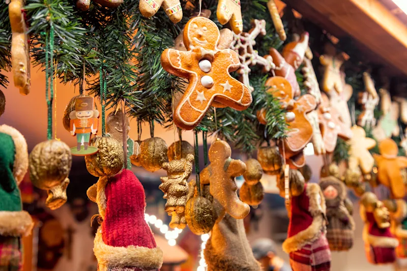 Christmas market stall