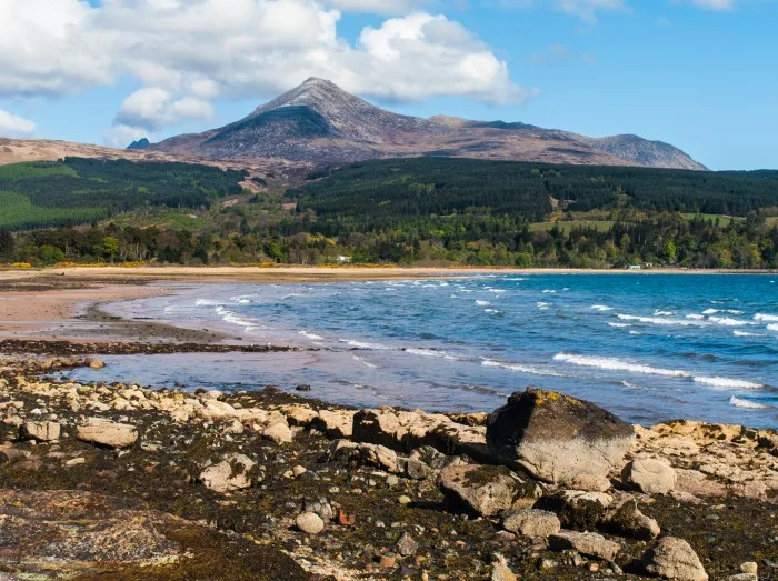 Goat Fell and Brodick Bay on the Isle of Arran