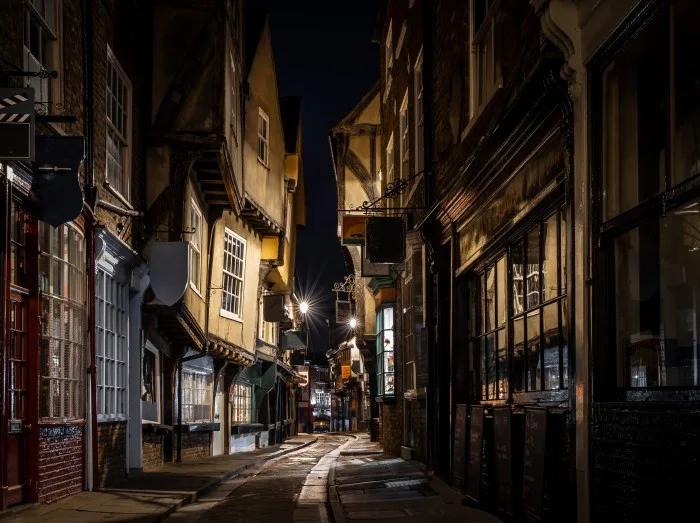 Medieval street of Shambles in York