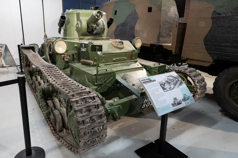 Matilda 1 tank at The Tank Museum in Bovington, Dorset, UK