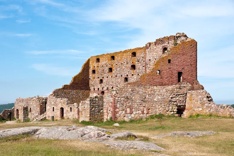 Die Burgruine Hammershus auf Bornholm.