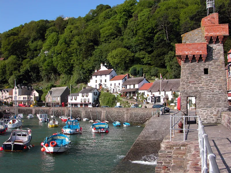 Lynmouth Harbour in North Devon, UK