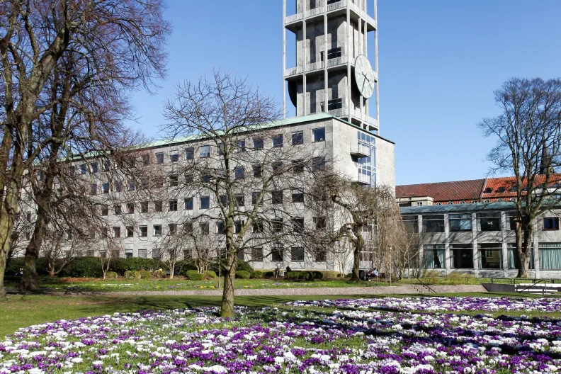 Rathaus in Aarhus, Dänemark.