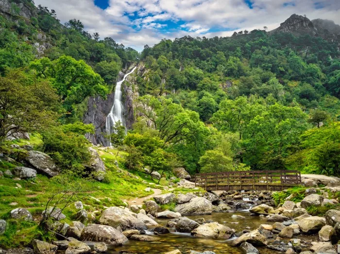 Aber Falls Bridge Cymru Abergwyngregyn, Gwynedd, Wales