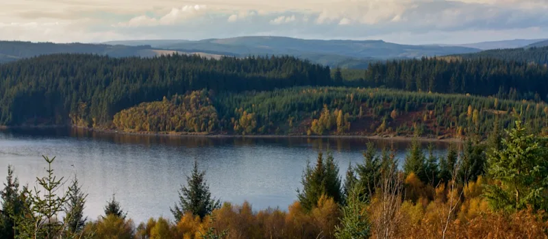 Kielder Water in Northumberland, UK