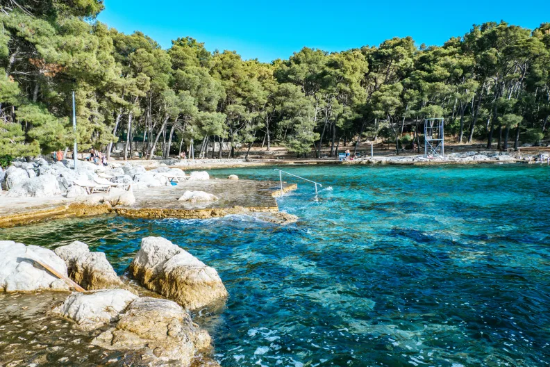 Blick auf den Bene-Beach.