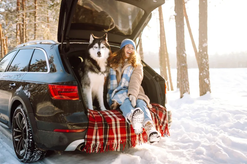 Erholsame Pause während der Fahrt.