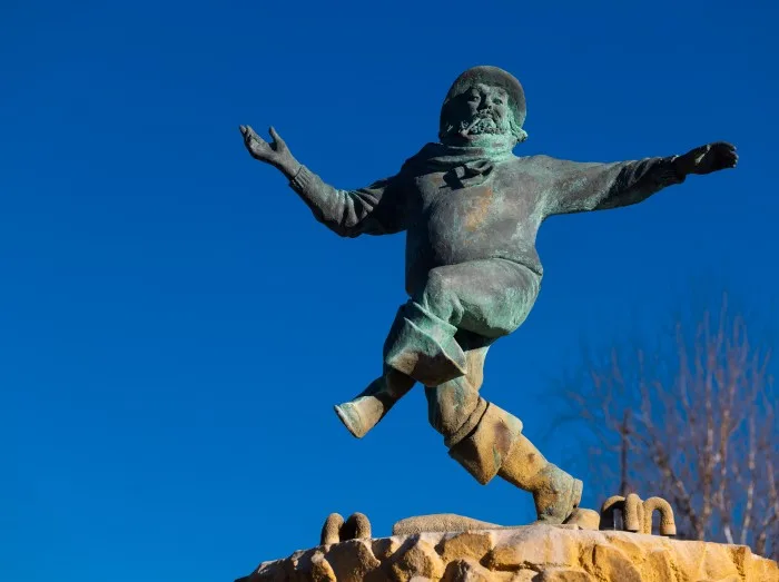 Jolly Fisherman statue