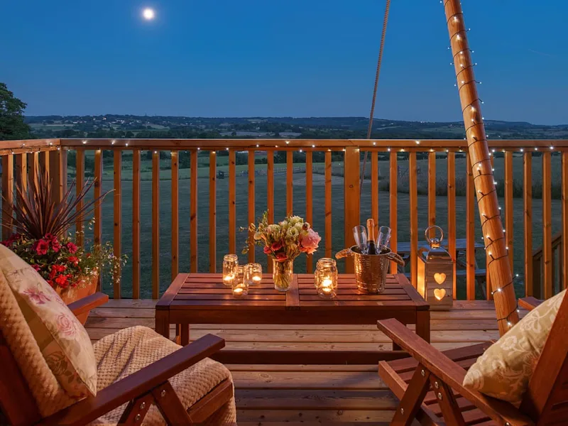 10897964 romantic seating area at Lower Keats Glamping Devon