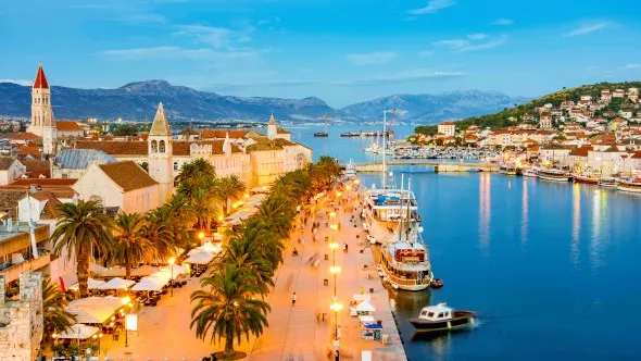 Evening view of Trogir