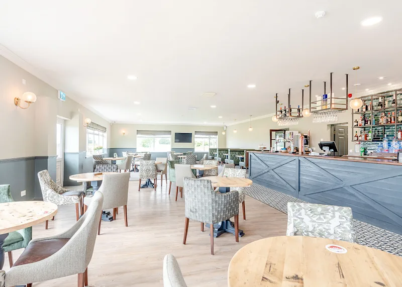 Onsite bar and café at Addlethorpe Golf and Country Club (ADGC) in Addlethorpe, Lincolnshire, England, UK