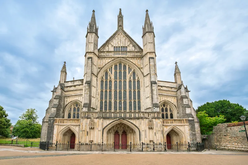 Winchester Cathedral in Winchester, Hampshire, England, UK